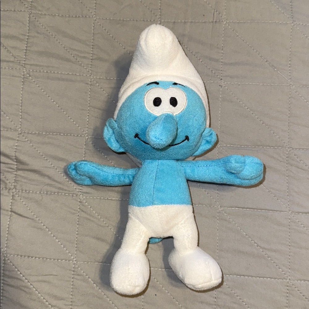 The Smurfs Vintage Kids Plush Toy - Approx. 12” Plushie -  “Clumsy Smurf”